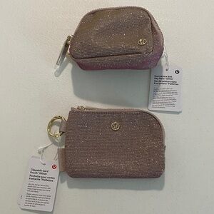Set of 2 Lululemon Glitter pouches - NWT